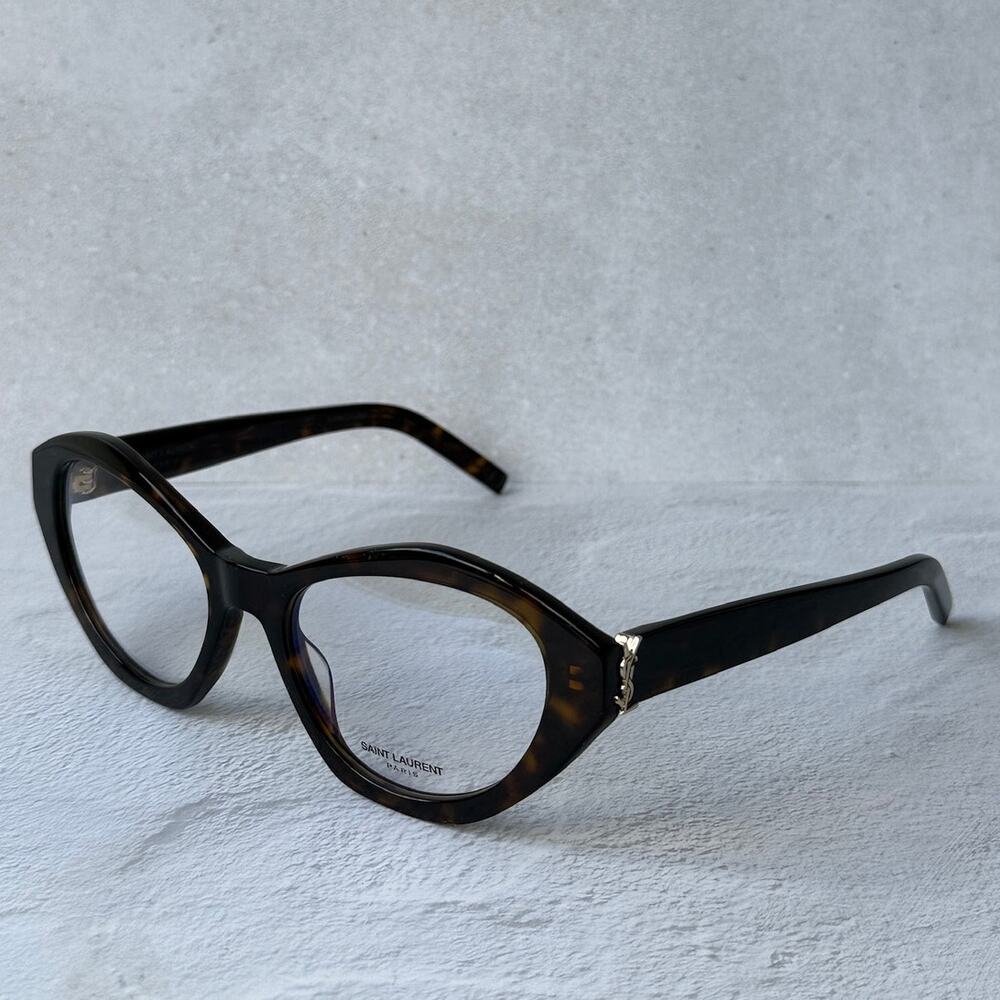 NEW Saint Laurent SLM60 Cat Eye Optical Frames in Brown